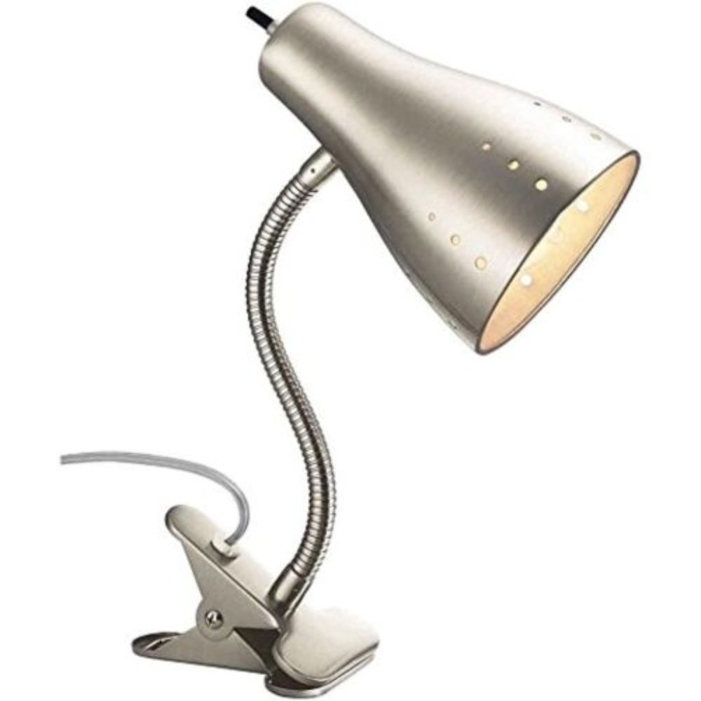 🛑 HAMPTON BAY Chrome ➕ CLAMP LAMP Satin 🆒 ACCENT LIGHT Chrome CLIP 💸 Buy Now❗